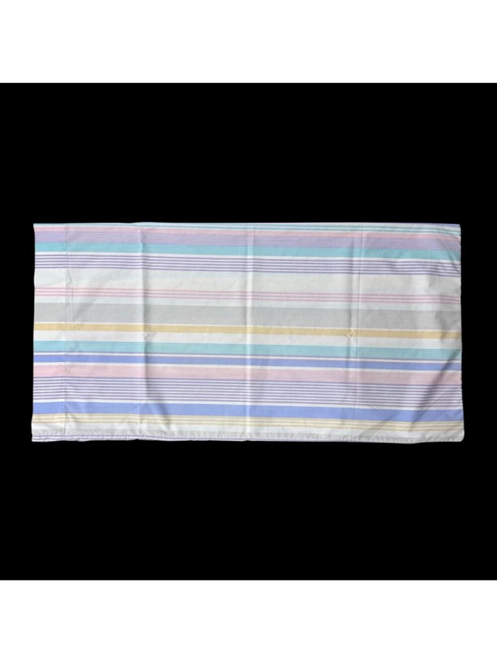 Vintage King Pillowcase Cannon USA Striped 1990s Pink Purple White Pastel Retro - Picture 3 of 7